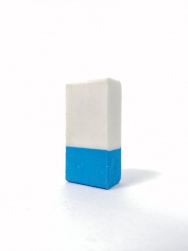 Гумка біла, відтінки синього 1 шт.