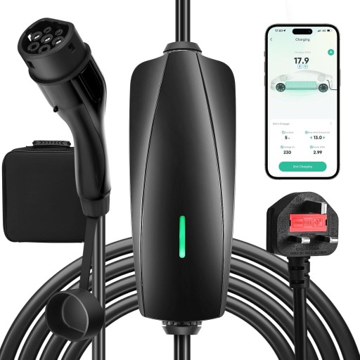 EV APP Control 8M 3,3 кВт Тип 2 Мобільний автомобільний зарядний пристрій OUTLET