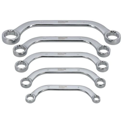 НАБОР КЛЮЧЕЙ НАКОЛЬЦОВЫХ типа С, 5 шт. S-76896