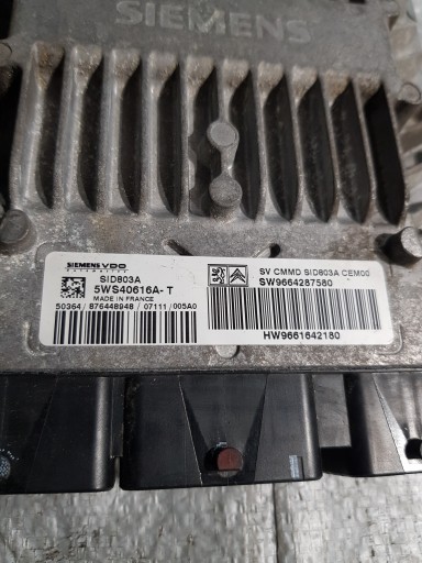 computer PSA CITROEN C4 PICASSO 2.0HDI 9664287580 5WS40616A-T SID803A