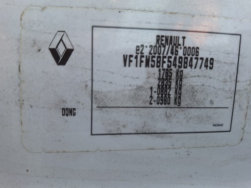 RENAULT KANGOO 2 II 3 III engine 1.5 DCI K9K608