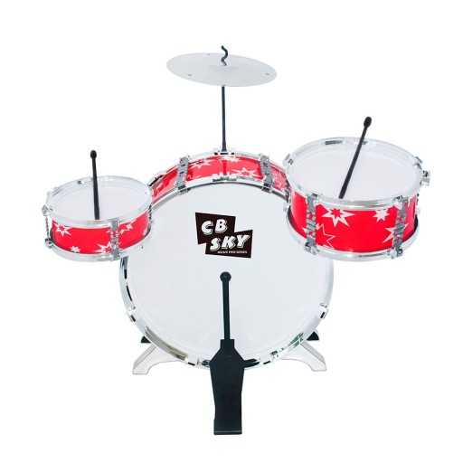 One Two Fun Drums For Kids 3 Drums Cymbal