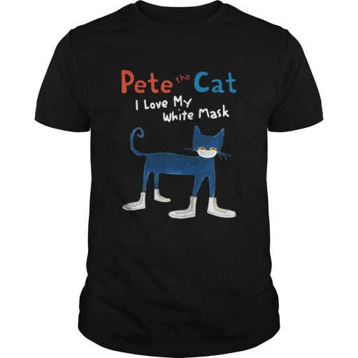 Pete The Cat I Love My White Mask Face Mask