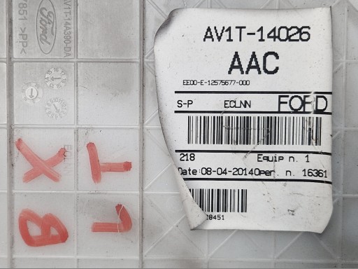 FORD B-MAX bundle wiring BOCZKA door left rear part AV1T-14026-AAC