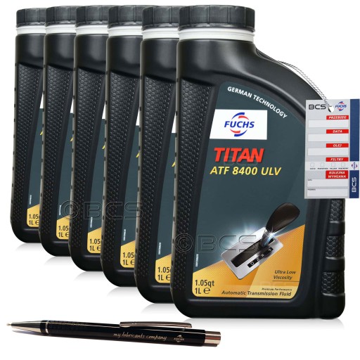 6л fuchs titan atf 8400 масло ulv aw-2 dexron ulv ford mercon ulv 6л