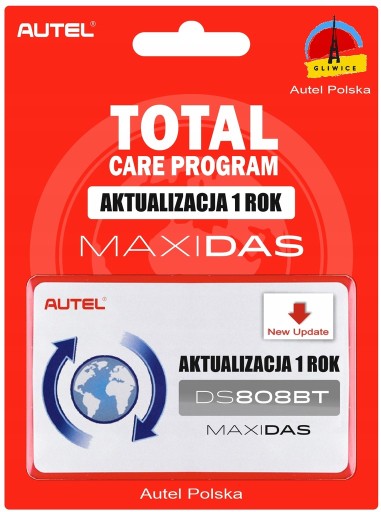 ОБНОВЛЕНИЕ ДИАГНОСТИЧЕСКОГО ТЕСТЕРА AUTEL MaxiDAS DS808BT PL 1 ГОД PL