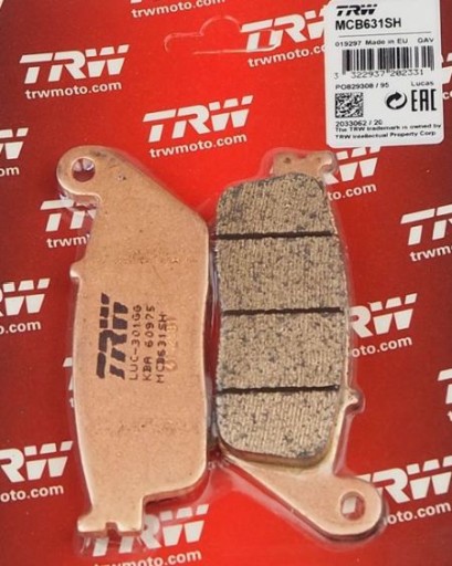 MCB631SH - Колодки задние TRW HONDA SW-T 400 Silverwing ABS 09-12