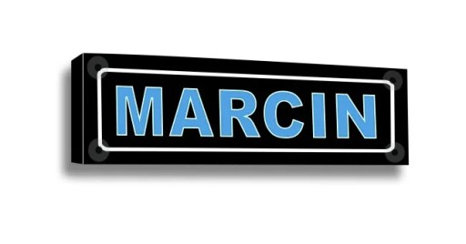 СВЕТОДИОДНАЯ ПАНЕЛЬ С ПОДСВЕТКОЙ TIR С ИМЕНЕМ