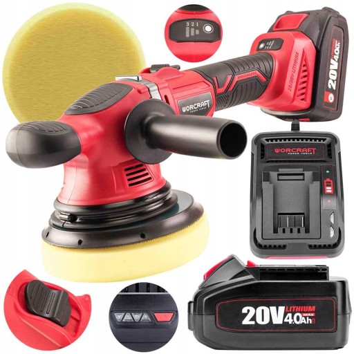 COP-S20LIB АКУМУЛЯТОРНА МАШИНА ДЛЯ ПОЛІРУВАННЯ АВТОМОБІЛІВ 4,0 Аг АКУМУЛЯТОР + НАВАНТАЖЕННЯ