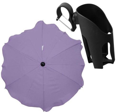 Парасолька до коляски Bomix 64 см різнокольоровий + підсклянник Bomix чорний