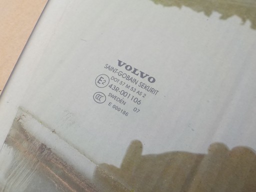 window right front volvo v70 III 2007r
