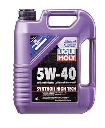 LIQUI MOLY OIL 5W-40 SYNTHOIL HIGH TECH 5л