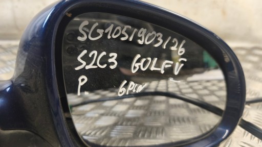 SPECCHIETTO RETROVISORE Destro GOLF V 2005r 6PIN K: LD5Q