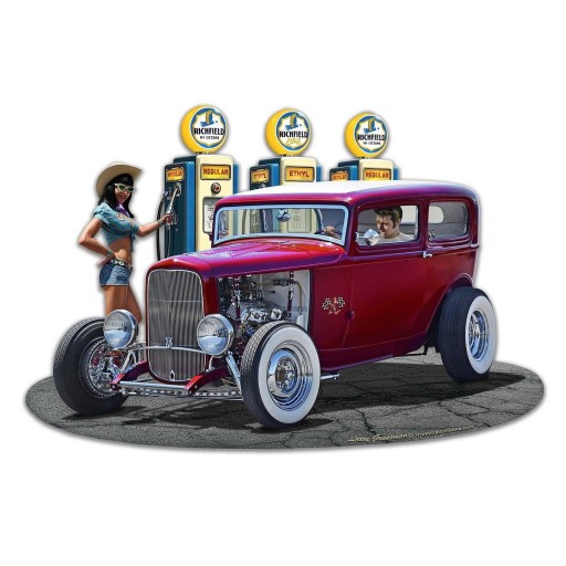 Вывеска 31x46 1932 Rod седан, США хит подарок