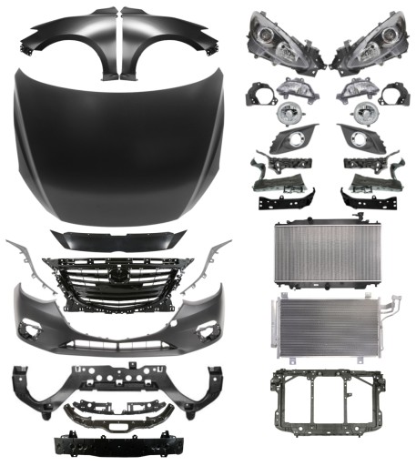 4630 - Mazda 3 13-17 Ремень капота, бампера и крыла