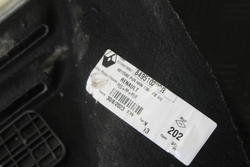 boot upholstery upholstery left rear part RENAULT AUSTRAL
