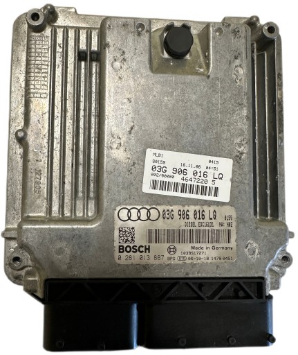Компьютерный контроллер двигателя audi a4 b7 2.0 tdi 03g906016lq 0281013887