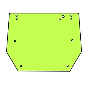 700 400 - заднє скло для Valtra 600-900, A65-A92