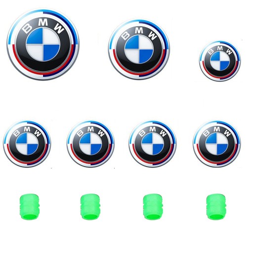 Komplet Emblematy Dekielki Bmw Rocznica 50-lecia