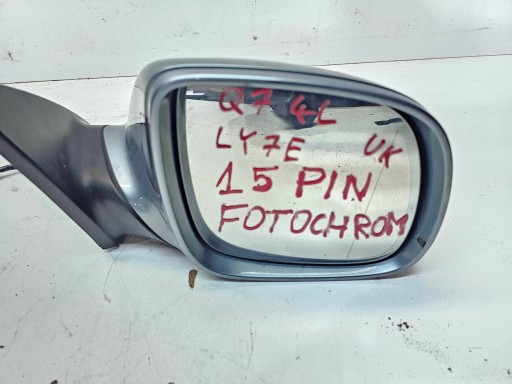 mirror exterior right AUDI Q7 4L LY7E 14-PIN FOTOCHROM UK