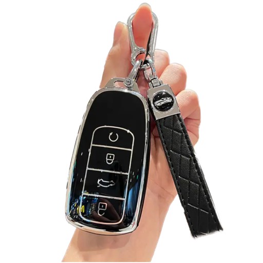 🔑 HIT CENOWY! Czarne Etui Premium do Kluczyka Chery Jaecoo J7, J8 & Omoda 5.
