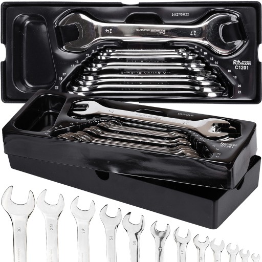 ВСТАВКА ДВОСТОРОННІ ПЛОСКІ КЛЮЧІ 6-32 ММ 12 ELEM.