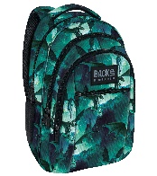 Рюкзак шкільний багатокамерний Backup чорний, Shades of blue, Shades of green, Multicolor 26 л