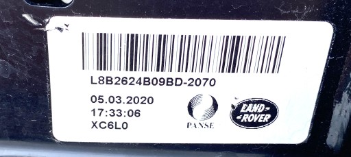 pillar sider of the rear kanapy LAND ROVER DEFENDER 2020 OE