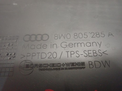 cover lights left AUDI A4 B9 2015- 8W0805285A