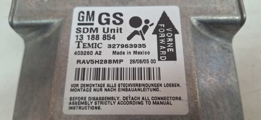 module airbag OPEL ASTRA H 13188854
