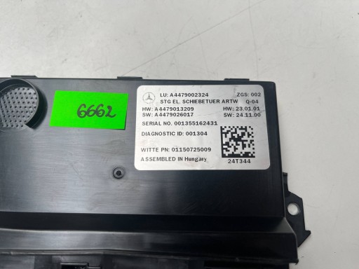 Bedienteil Tür PRZESUWANYCH MERCEDES-BENZ VITO VIANO W447 A4479002324