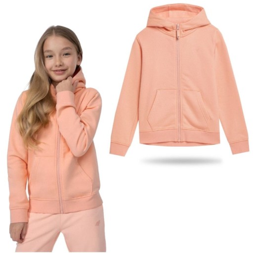 Bluza Dziewczęca 4F Dziecięca Sportowa Dresowa