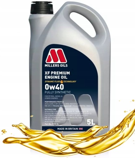 MILLERS OILS XF LONGLIFE МОТОРНОЕ МАСЛО 0W40 5л