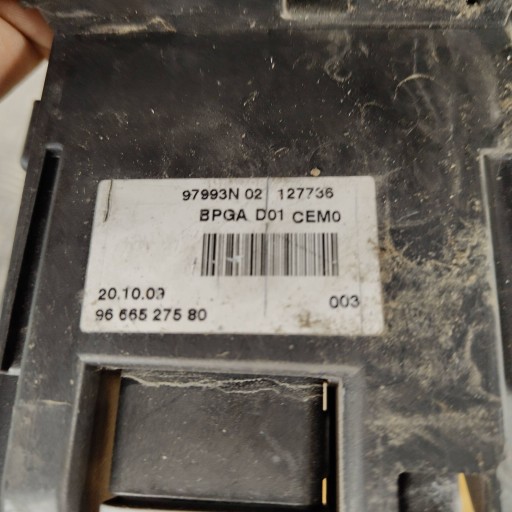 modulo Controllo akumulatorem Citroen PEUGEOT 9666527580