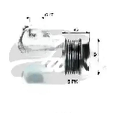 Шків муфти генератора oap7180 ворота