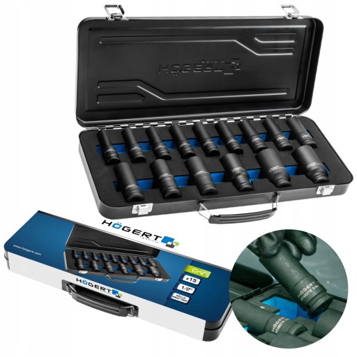 HOGERT HT4R049 НАБІР ГОЛОВОК 1/2 ДОВЖ