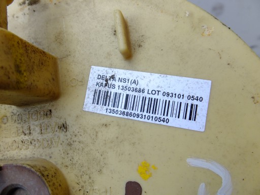 sensor of the level of the fuel plywak opel astra J IV 1,7 cdti 13503686
