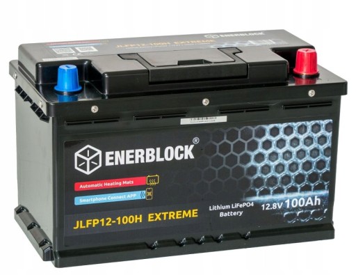 Lifepo4 extreme 100ah enerblock литиевая батарея для кемпинга прицепа
