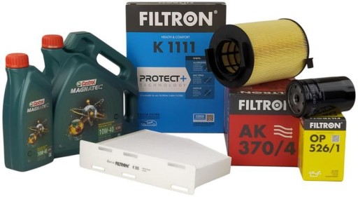 ФИЛЬТРОННЫЕ ФИЛЬТРЫ + МАСЛО 10W40 5L AUDI A3 8P 1.6 102KM