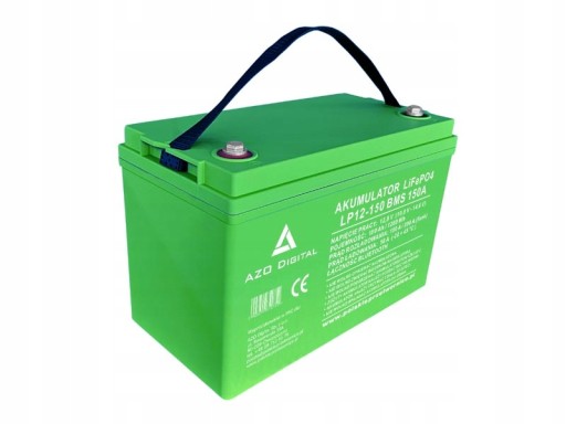 Lifepo4 акумулятор 12v 100ah 150a bluetooth нагрівальний килимок azo digital
