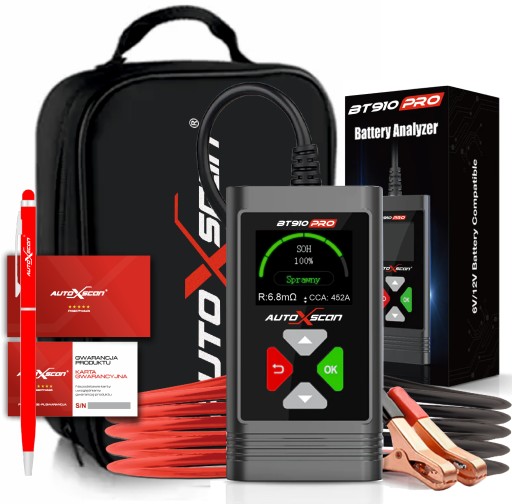 ТЕСТЕР АКУМУАЛТОРОВ AUTOXSCAN BT910PRO + ЧЕХОЛ