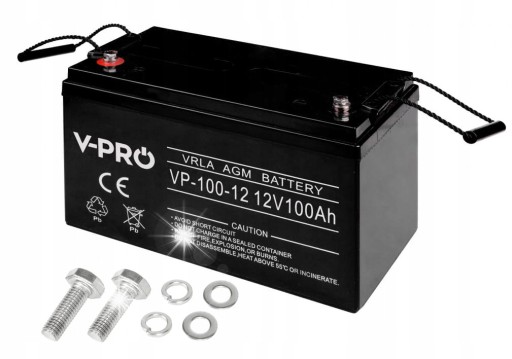 Фирменный аккумулятор agm 12 в 100 ач ибп лодка кемпер участок вольт польша vpro