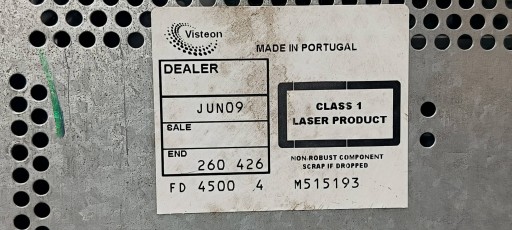 RADIO Radio FORD FIESTA MK6