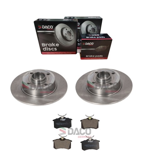 603015 - Диски + Колодки CLIO III MEGANE II ЗАДНІ ДАКО АНТИКОРОЗІЙНЕ ПОКРИТТЯ!!!