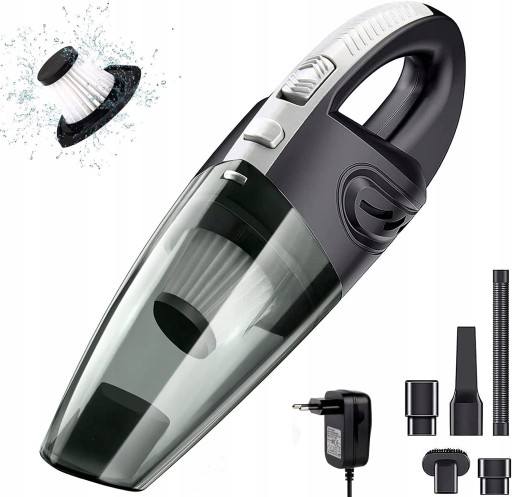 АВТОМОБИЛЬНЫЙ ПЫЛЕСОС HEPA ФИЛЬТР АККУМУЛЯТОР 120 ВТ