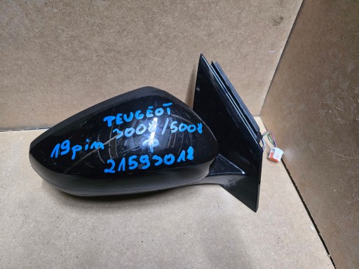 Peugeot 3008 5008 праве дзеркало 19 pin 21593018