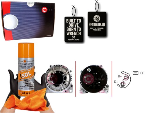 CASCAL10217AS#ECS-PCP+K - Генератор 12в 120а в каско #petrolhead pro+ kit4