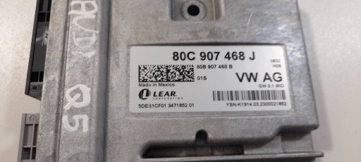 Audi Q5 80A SQ5 FY et Autre / autres / plus 2023r Module Gateway 80C907468J (QT1)