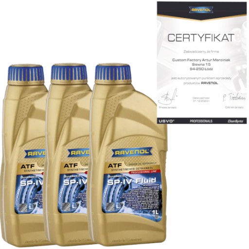 1211107-001 - Ravenol atf sp-iv fluid 3l - трансмісійне масло hyundai a6lf1/2/3