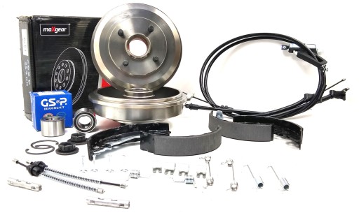 19-1342 - ТОРМОЗНЫЕ БАРАБАНЫ + ПОДШИПНИКИ FORD FOCUS И MK1 БЕЗ ABS